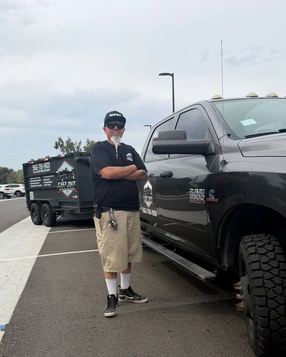 Louie Villareal, owner of Cast Out Hauling & Junk Removal